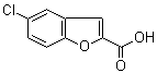 5-氯-1-苯并呋喃-2-甲酸分子结构 (CAS 10242-10-1)