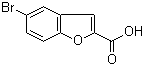 structure of CAS# 10242-11-2, 5-Bromobenzofuran-2-carboxylic acid;5-Bromo-1-benzofuran-2-carboxylic acid; 5-Bromobenzo[b]furan-2-carboxylic acid