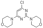 结构式 CAS# 10244-24-3, 2,4-双(吗啉-4-基)-6-氯嘧啶
