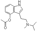 3-[2-[Methyl(1-methylethyl)amino]ethyl]-1H-indol-4-ol 4-acetate molecular structure (CAS 1024612-25-6)