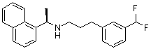 (alphaR)-N-[3-[3-(二氟甲基)苯基]丙基]-alpha-甲基-1-萘甲胺分子结构 (CAS 1025064-41-8)