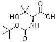 结构式 CAS# 102507-13-1, N-[叔丁氧羰基]-3-甲基-L-苏氨酸