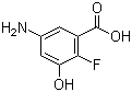 structure of CAS# 1025127-32-5, 5-Amino-2-fluoro-3-hydroxybenzoic acid