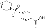 结构式 CAS# 10252-82-1, 4-(吗啉-4-磺酰基)苯甲酸