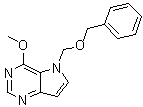 4-Methoxy-5-[(phenylmethoxy)methyl]-5H-pyrrolo[3,2-d]pyrimidine molecular structure (CAS 1026012-16-7)