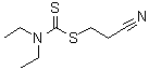 二乙基二硫代氨基甲酸 2-氰基乙基酯分子结构 (CAS 10264-39-8)