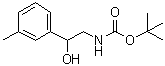 N-[2-Hydroxy-2-(3-methylphenyl)ethyl]carbamic acid 1,1-dimethylethyl ester molecular structure (CAS 1026555-76-9)