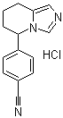 structure of CAS# 102676-31-3, Fadrozole hydrochloride;4-(5,6,7,8-Tetrahydroimidazo[1,5-a]pyridin-5-yl)benzonitrile hydrochloride
