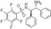 结构式 CAS# 1026785-12-5, N-[(1R,2R)-1,2-二苯基-2-氨基乙基]-2,3,4,5,6-五氟苯磺酰胺
