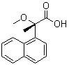 (S)-2-甲氧基-2-(1-萘基)丙酸分子结构 (CAS 102691-93-0)