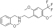 2,5-二甲氧基-N-[(2-甲氧基苯基)甲基]-4-(三氟甲基)苯乙胺分子结构 (CAS 1027161-33-6)