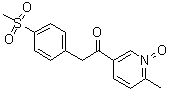 1-(6-Methyl-1-oxido-3-pyridinyl)-2-[4-(methylsulfonyl)phenyl]ethanone molecular structure (CAS 1027162-35-1)