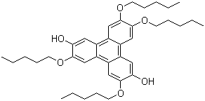 3,6,10,11-Tetrakis(pentyloxy)triphenylene-2,7-diol molecular structure (CAS 102737-76-8)