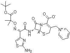 Ceftazidime tert-butyl ester molecular structure (CAS 102772-66-7)