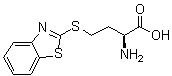 S-2-苯并噻唑基-L-高半胱氨酸分子结构 (CAS 102818-95-1)