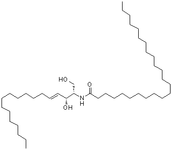 [R-(R*,S*)]-N-[2-Hydroxy-1-(hydroxymethyl)-3-heptadecenyl]-tetracosanamide molecular structure (CAS 102917-80-6)