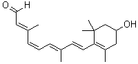 11-顺式-3-羟基视黄醛分子结构 (CAS 102918-00-3)