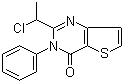 2-(1-Chloroethyl)-3-phenylthieno[3,2-d]pyrimidin-4(3H)-one molecular structure (CAS 1029280-27-0)