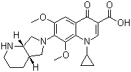structure of CAS# 1029364-73-5, 6,8-Dimethoxymoxifloxacin;1-Cyclopropyl-1,4-dihydro-6,8-dimethoxy-7-[(4aS,7aS)-octahydro-6H-pyrrolo[3,4-b]pyridin-6-yl]-4-oxo-3-quinolinecarboxylic acid