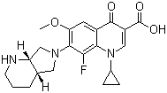 8-氟-6-甲氧基莫西沙星分子结构 (CAS 1029364-77-9)