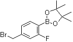 4-溴甲基-2-氟苯硼酸频哪醇酯分子结构 (CAS 1029439-49-3)