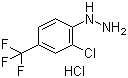 [2-氯-4-(三氟甲基)苯基]肼盐酸盐分子结构 (CAS 1029649-46-4)
