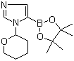 1-(Tetrahydro-2H-pyran-2-yl)-1H-imidazole-5-boronic acid pinacol ester molecular structure (CAS 1029684-37-4)