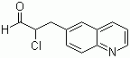 2-氯-3-(喹啉-6-基)丙醛分子结构 (CAS 1029714-85-9)