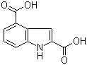 结构式 CAS# 103027-96-9, 吲哚-2,4-二甲酸