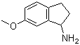 structure of CAS# 103028-81-5, 6-Methoxy-1-indanamine;2,3-Dihydro-6-methoxy-1H-inden-1-amine; 6-Methoxy-2,3-dihydro-1H-inden-1-ylamine; 6-Methoxyindan-1-amine; 6-Methoxyindan-1-ylamine