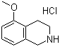 5-甲氧基-1,2,3,4-四氢异喹啉盐酸盐分子结构 (CAS 103030-69-9)