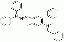 2-Methyl-4-dibenzylaminobenzaldehyde-1,1-diphenylhydrazone molecular structure (CAS 103079-11-4)