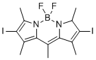 2,6-二碘-1,3,5,7,8-五乙基-氟硼吡咯分子结构 (CAS 1031443-55-6)