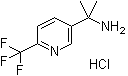 1-甲基-1-(6-三氟甲基吡啶-3-基)乙胺单盐酸盐分子结构 (CAS 1031721-46-6)