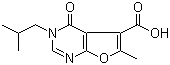 3,4-二氢-6-甲基-3-(2-甲基丙基)-4-氧代呋喃并[2,3-d]嘧啶-5-甲酸分子结构 (CAS 1031967-08-4)