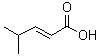 4-甲基-2-戊烯酸分子结构 (CAS 10321-71-8)