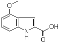 4-甲氧基吲哚-2-羧酸分子结构 (CAS 103260-65-7)