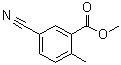 5-氰基-2-甲基苯甲酸甲酯分子结构 (CAS 103261-68-3)