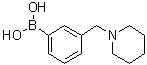 3-(哌啶-1-基甲基)苯硼酸分子结构 (CAS 1032610-59-5)