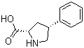 顺式-4-苯基-L-脯氨酸分子结构 (CAS 103290-40-0)