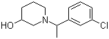 1-[1-(3-Chlorophenyl)ethyl]-3-piperidinol molecular structure (CAS 1033013-42-1)
