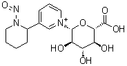 1-beta-D-吡喃葡糖酸基-3-(1-亚硝基-2-哌啶基)吡啶鎓分子结构 (CAS 1033078-12-4)