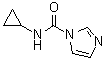 结构式 CAS# 1033090-34-4, N-环丙基-1H-咪唑-1-甲酰胺