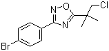 3-(4-Bromophenyl)-5-(1-chloro-2-methylpropan-2-yl)-1,2,4-oxadiazole molecular structure (CAS 1033201-95-4)