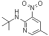 N-叔丁基-5-甲基-3-硝基-2-吡啶胺分子结构 (CAS 1033202-70-8)