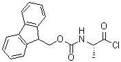 结构式 CAS# 103321-50-2, N-[(1S)-1-(氯甲酰基)乙基]氨基甲酸芴甲基酯