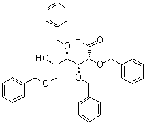 2,3,4,6-四-O-(苯基甲基)-L-甘露糖分子结构 (CAS 103368-00-9)