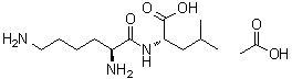L-赖氨酰-L-亮氨酸单乙酸盐分子结构 (CAS 103404-72-4)