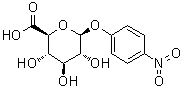 structure of CAS# 10344-94-2, p-Nitrophenyl beta-D-glucopyranosiduronic acid