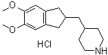 4-[(2,3-二氢-5,6-二甲氧基-1H-茚-2-基)甲基]哌啶盐酸盐分子结构 (CAS 1034439-43-4)